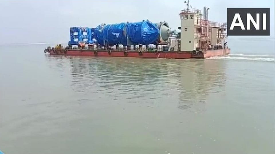 first Digestor package of 260 MT of Assam Bio Refinery has sailed from Kolkata for Silghat, Assam