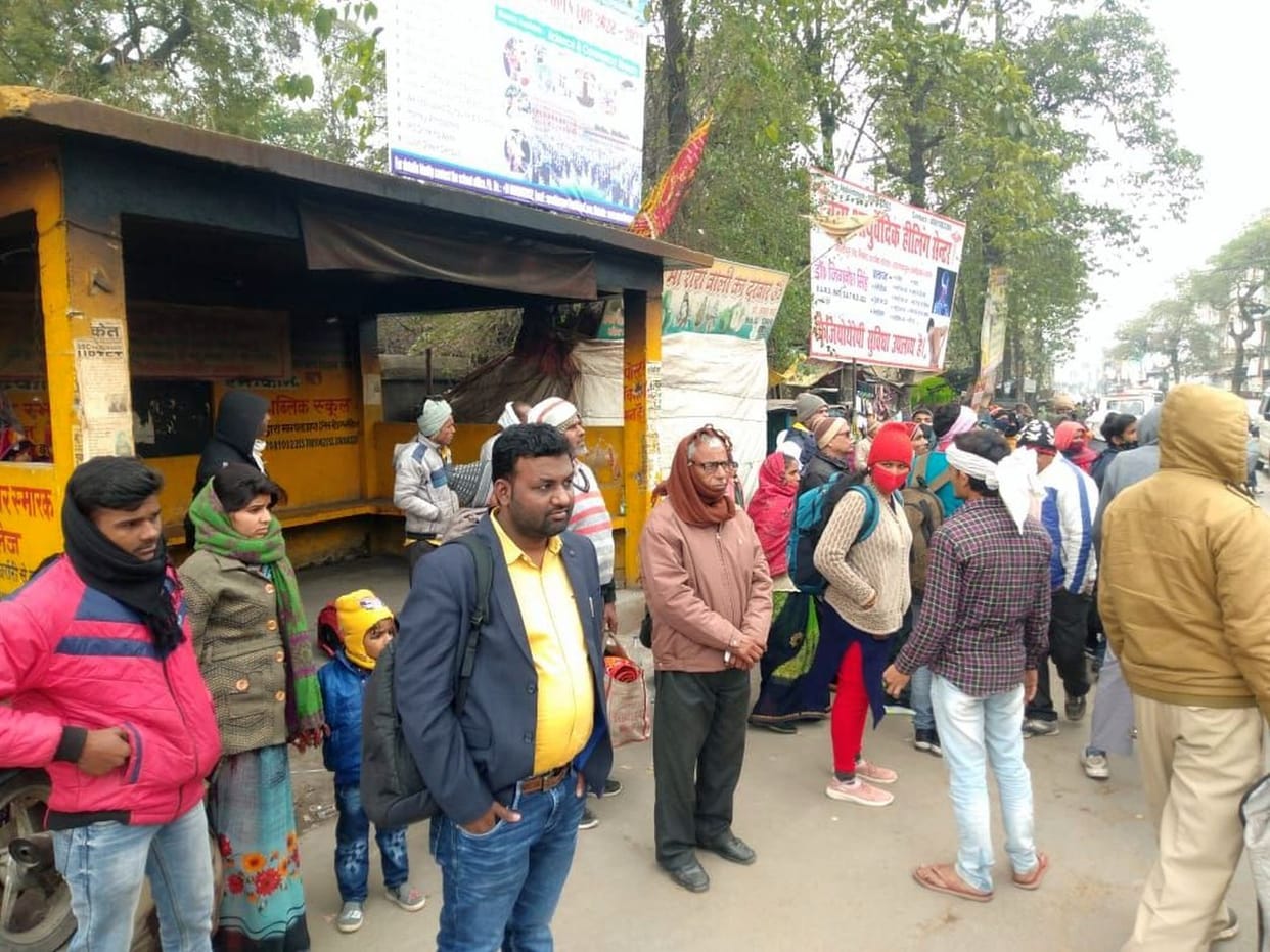 Passengers kept wandering due to lack of buses