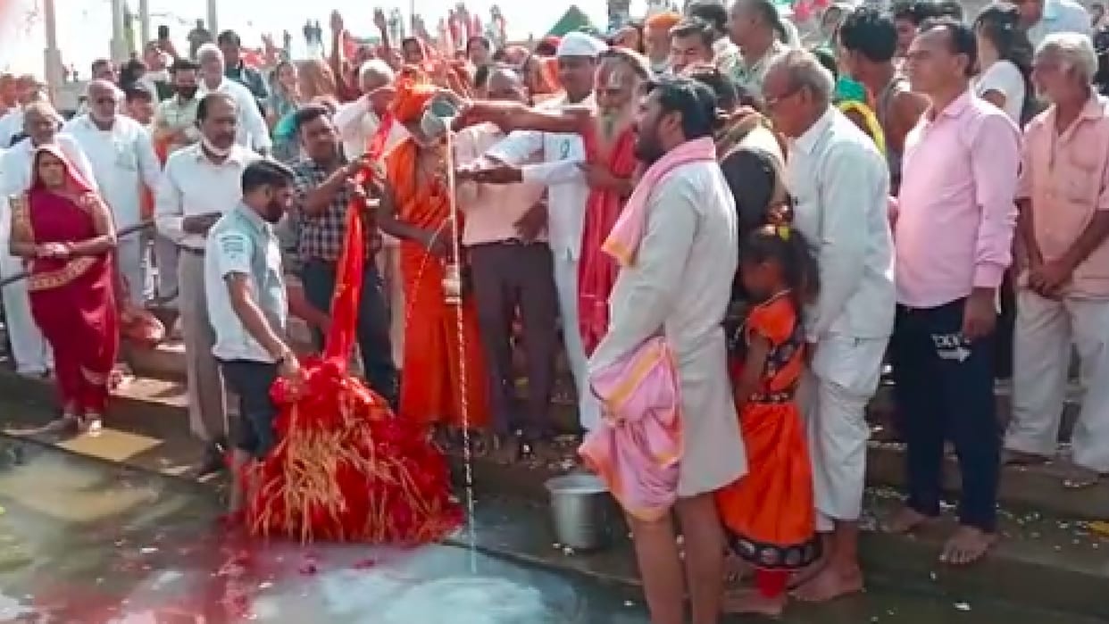 Narmada Janmotsav: 1100 meters Chunari climb to Narmada in Barwani, events will be held in Nemavar on Tuesday
