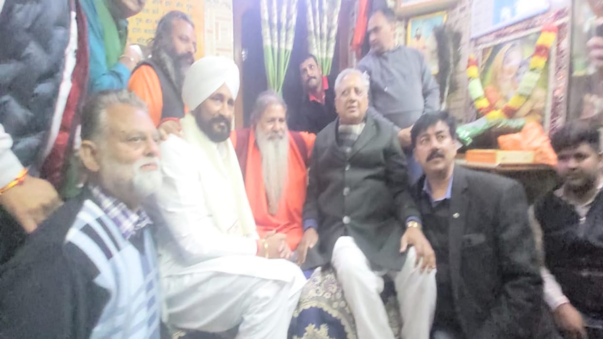 Punjab Assembly Election: Chief Minister Charanjit Singh Channi took Baba Bal Ji Maharaj blessing in Una