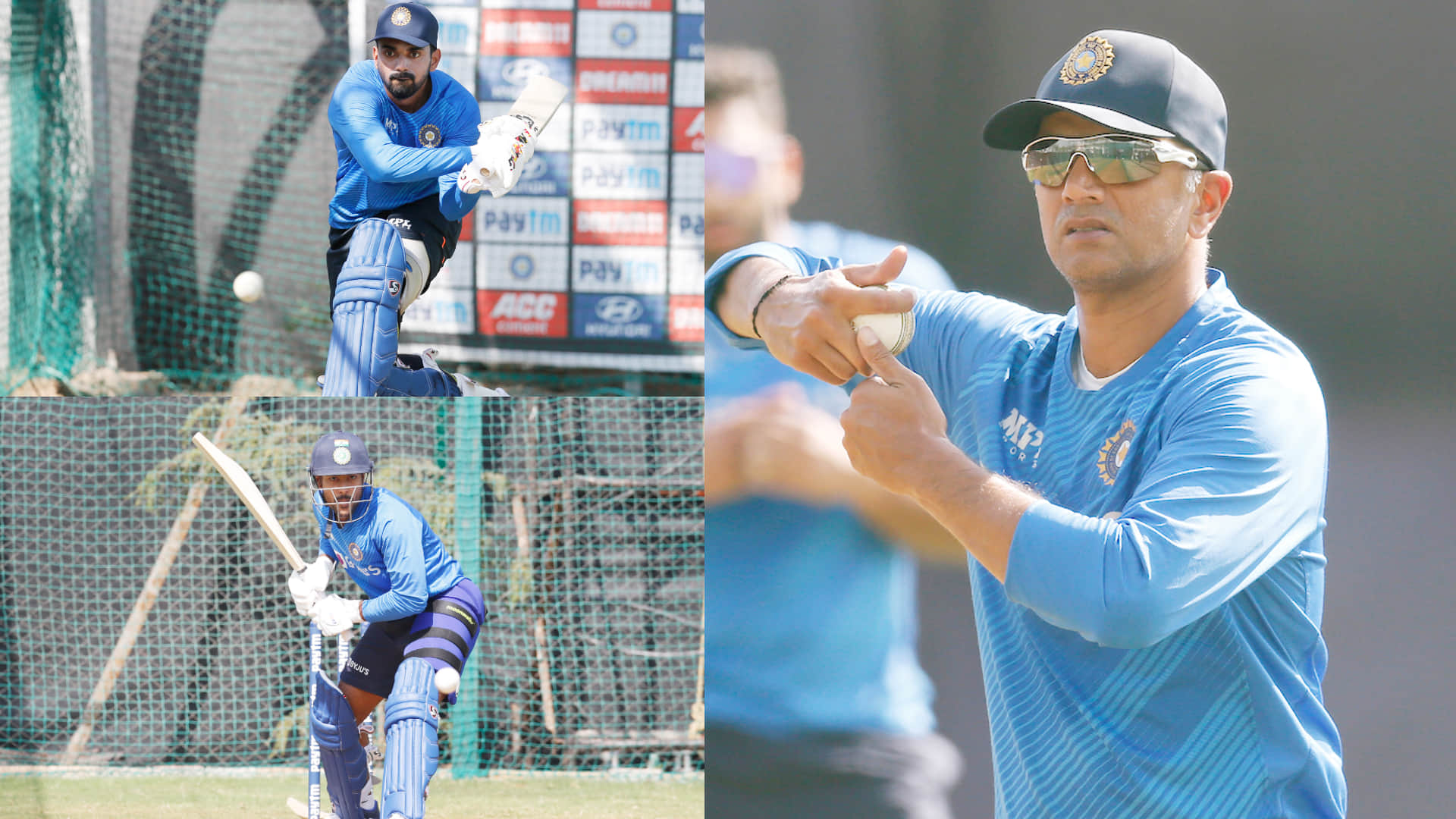 India vs West Indies 2nd ODI Photos Practice Session; Rahul Dravid bowling KL Rahul Batting Mayank Agarwal Navdeep Saini