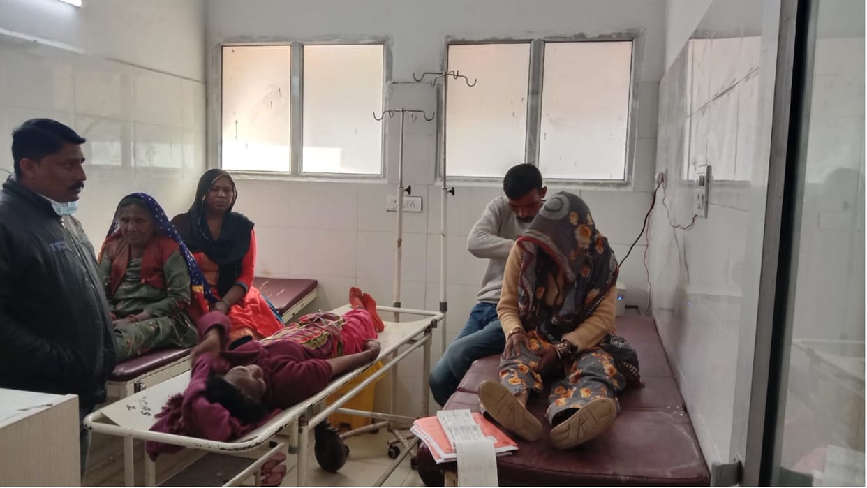 accident in haryana tractor full of bricks overturned haryana news in Hindi