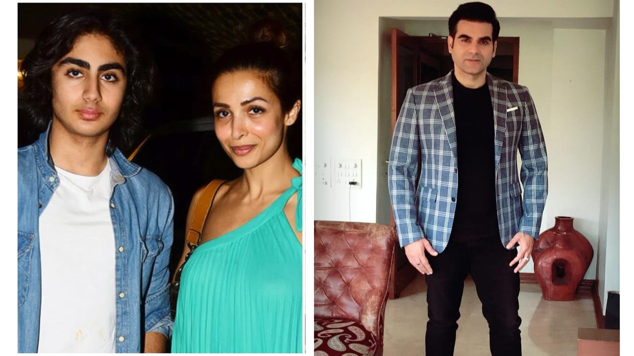 Malaika Arora and arbaaz khan arrived to drop son Arhaan at the airport fans said why are you fighting