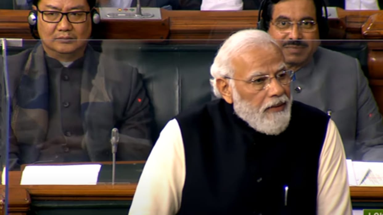 PM Modi targets opposition members during his speech In loksabha, said disturbance should be in limit