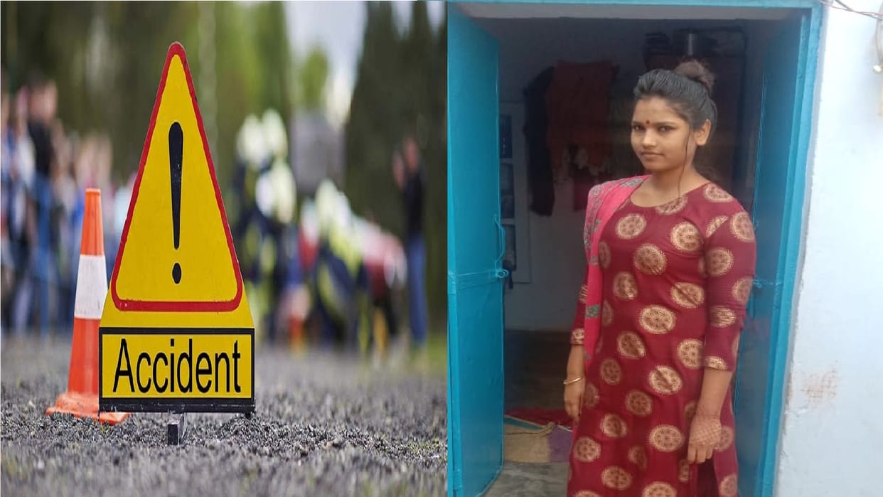 Accident in Jhansi Bike rider father and daughter died in road accident