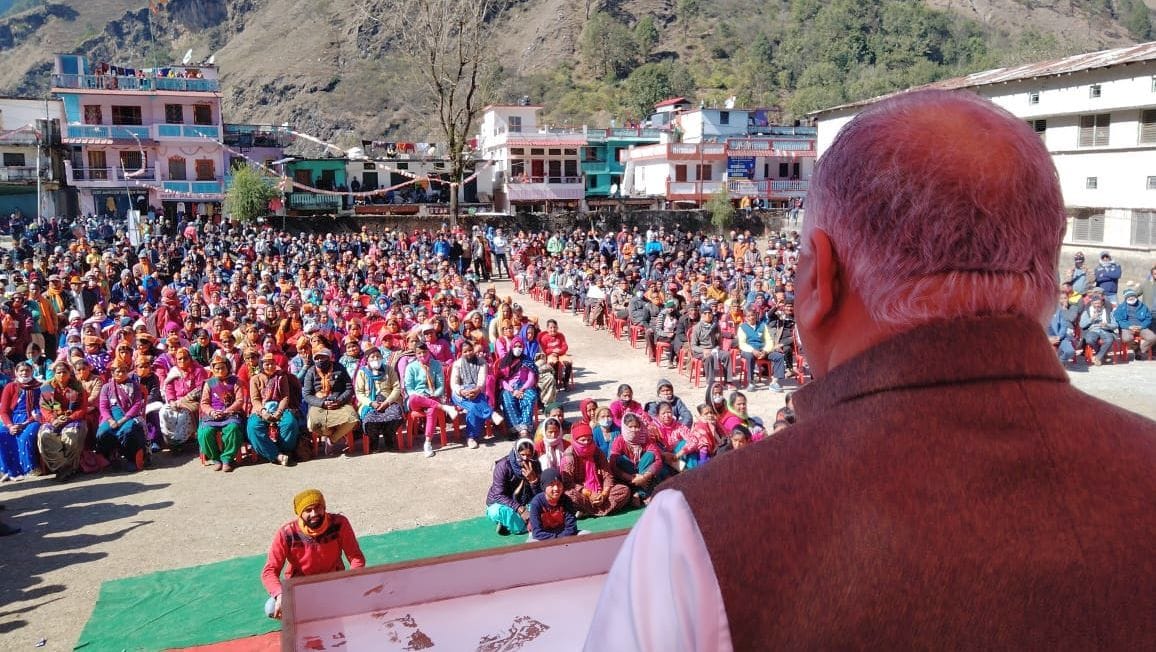 Minister Gen. VK Singh in Kumaun