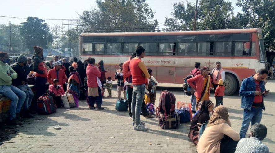Roadways buses went in elections, passengers upset