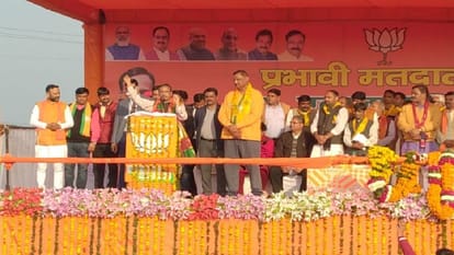 Deputy CM Dinesh Sharma and Union Minister Piyush Goyal campaigned for the election in Agra