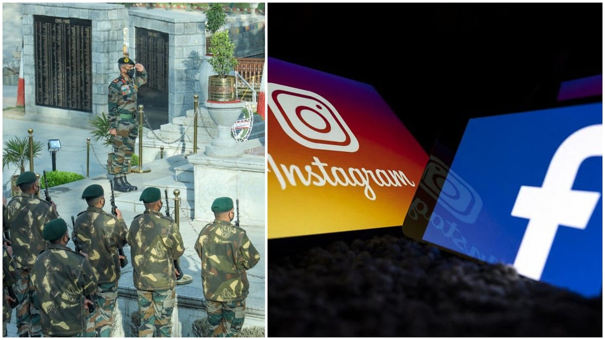 Facebook Instagram blocked handles of Indian Army Chinar Corps not responding to official communication
