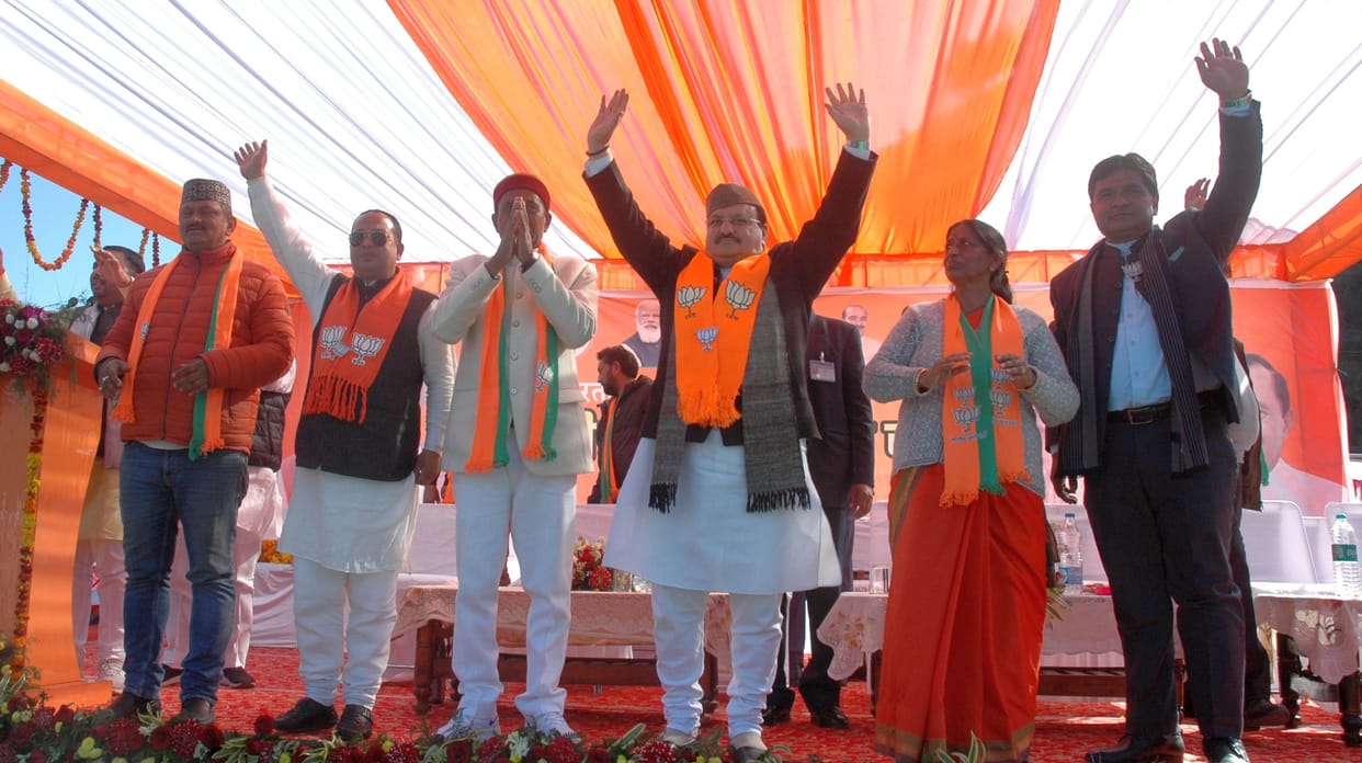 Meeting of JP Nadda in Kumaun