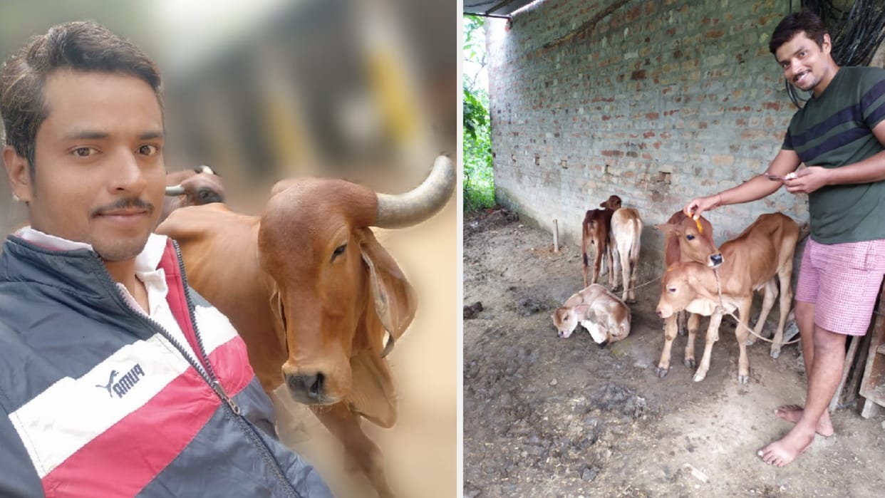 Amit left job of teacher and doing organic farming in Gorakhpur