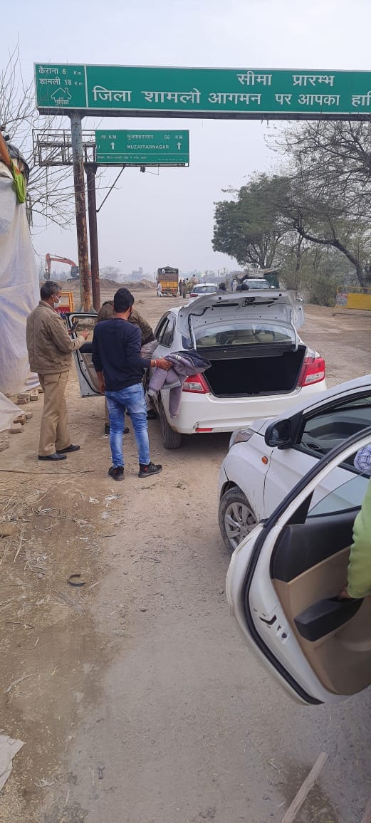Intensive checking campaign on UP-Haryana border