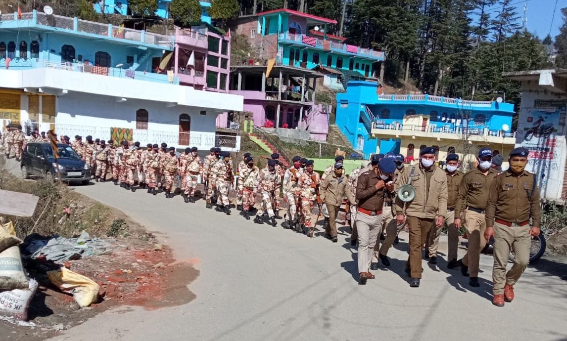 Flagmarch in Champawat