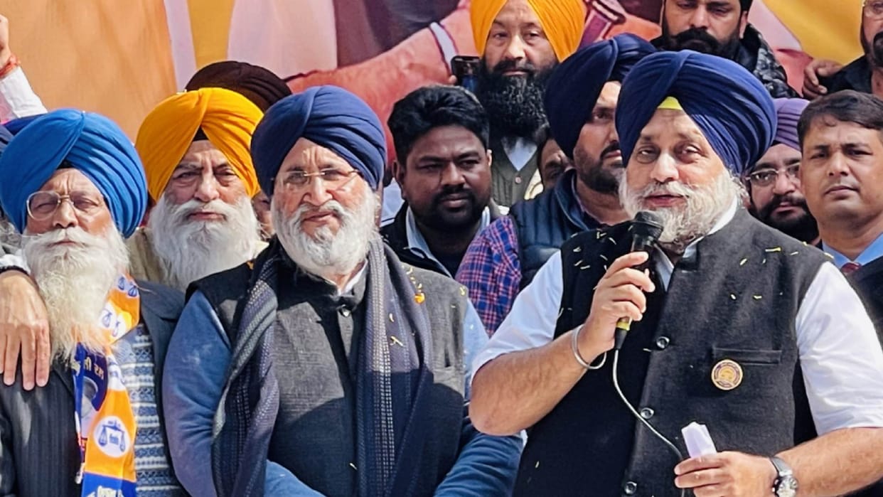 Sukhbir Singh Badal targets BJP and Congress in Ropar