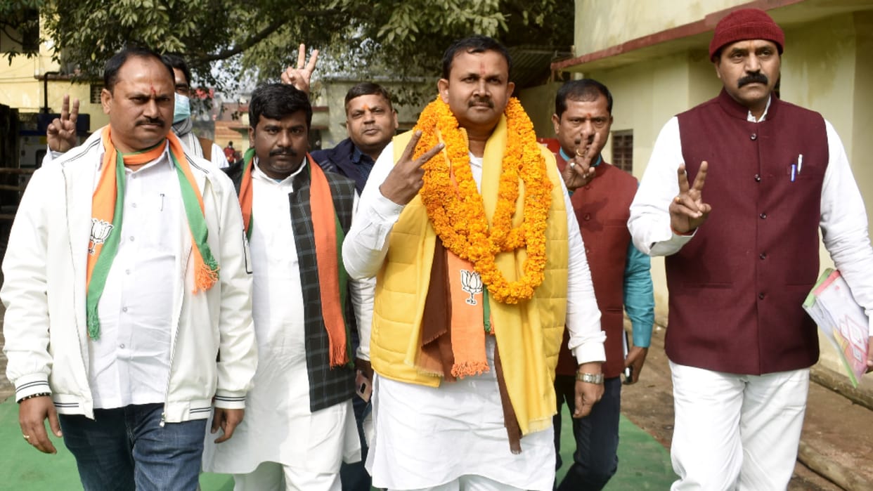 Pradeep Shukla of BJP from Sahjanwan and Rajesh Tripathi from Chillupar filed nomination