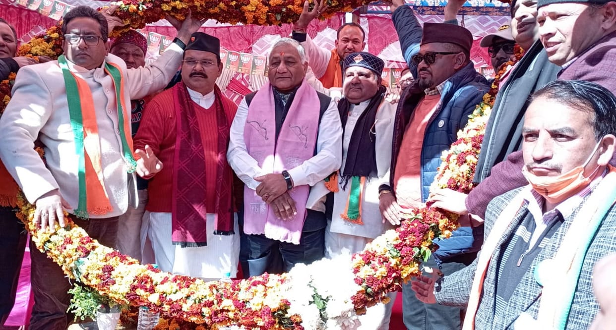 uttarakhand assembly election 2022: General VK Singh at Joshimath, says country security is paramount