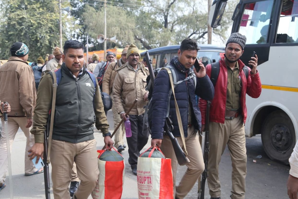 Mathura: Security divided into 224 sectors, security personnel ready at polling stations