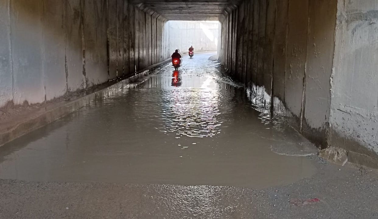50 thousand population struggling with waterlogging in Nasrseda underpass