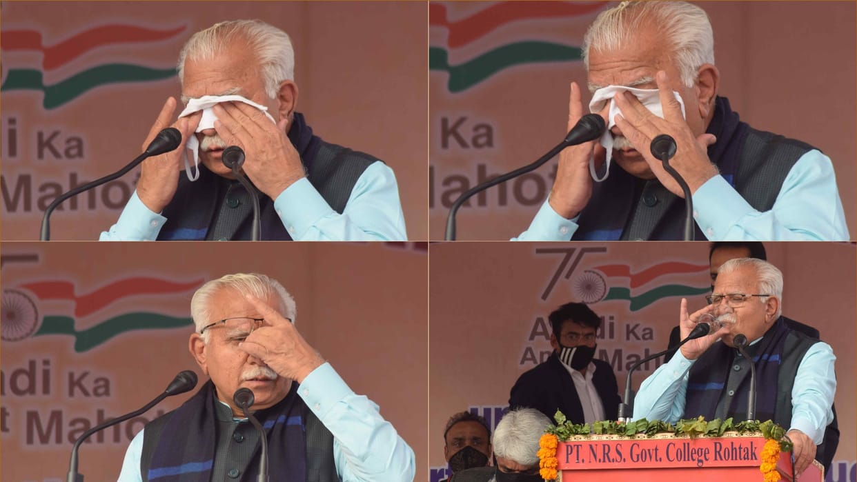 CM Manohar Lal reached Pandit Nekiram Sharma College of Rohtak