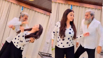 Actress Akshara Singh mother nilima singh and father bipin singh dance on the song Dream Mein Entry bhojpuri version the video viral internet