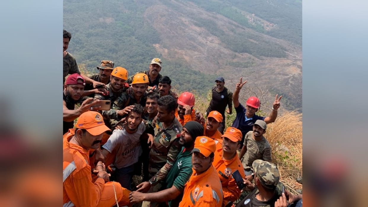 Operation Palakkad: Indian Army undertaken a rescue operation to extricate a person stuck in a steep gorge in Malampuzha mountains,  Kerala