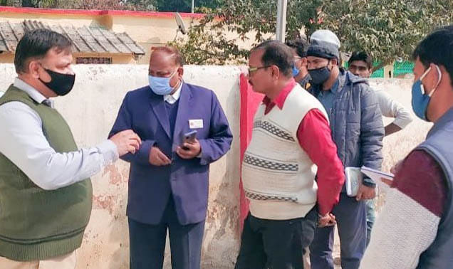 commercial manager inspected the railway station