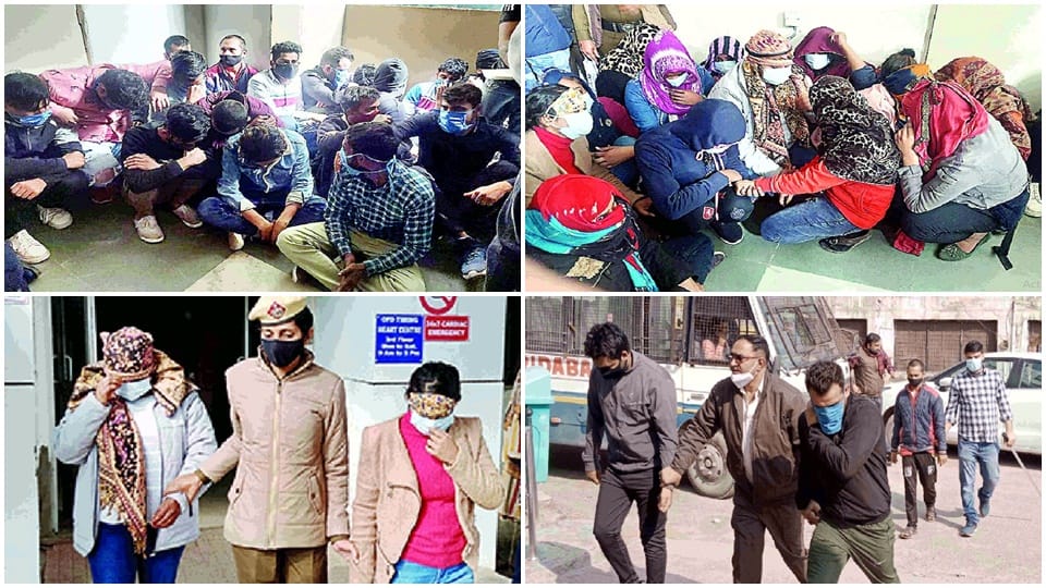 prostitution going on in sasaram oyo hotel located at badkhal chowk crime branch raided 14 girls and 20 boys arrested