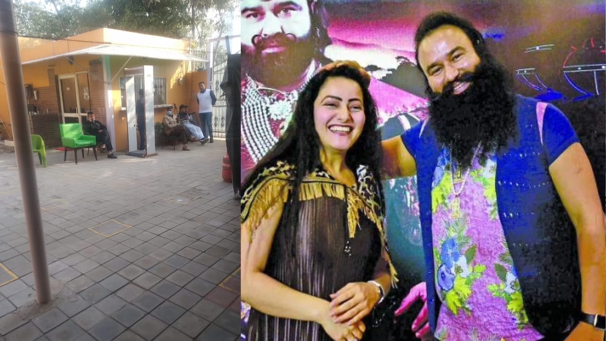 Gurmeet ram rahim on furlough in Gurugram dera honey preet come to meet him this is how his first day spent out of jail