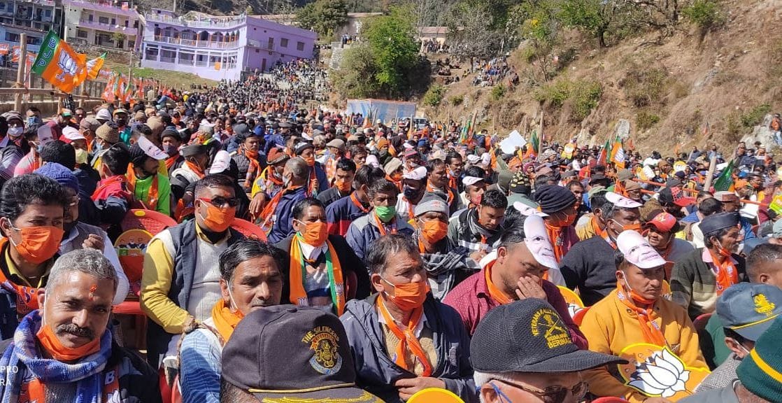 Minister Rajnath Singh in Kumaun