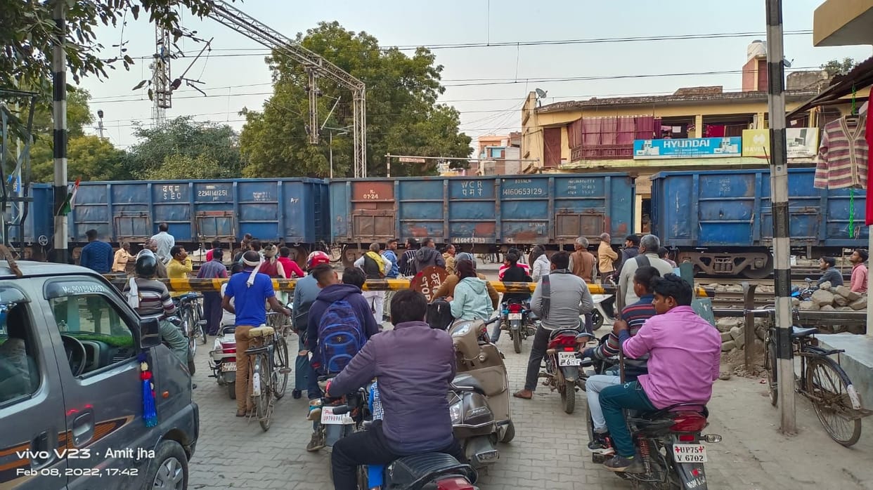 Cattle collided with goods train, train stood for 10 minutes