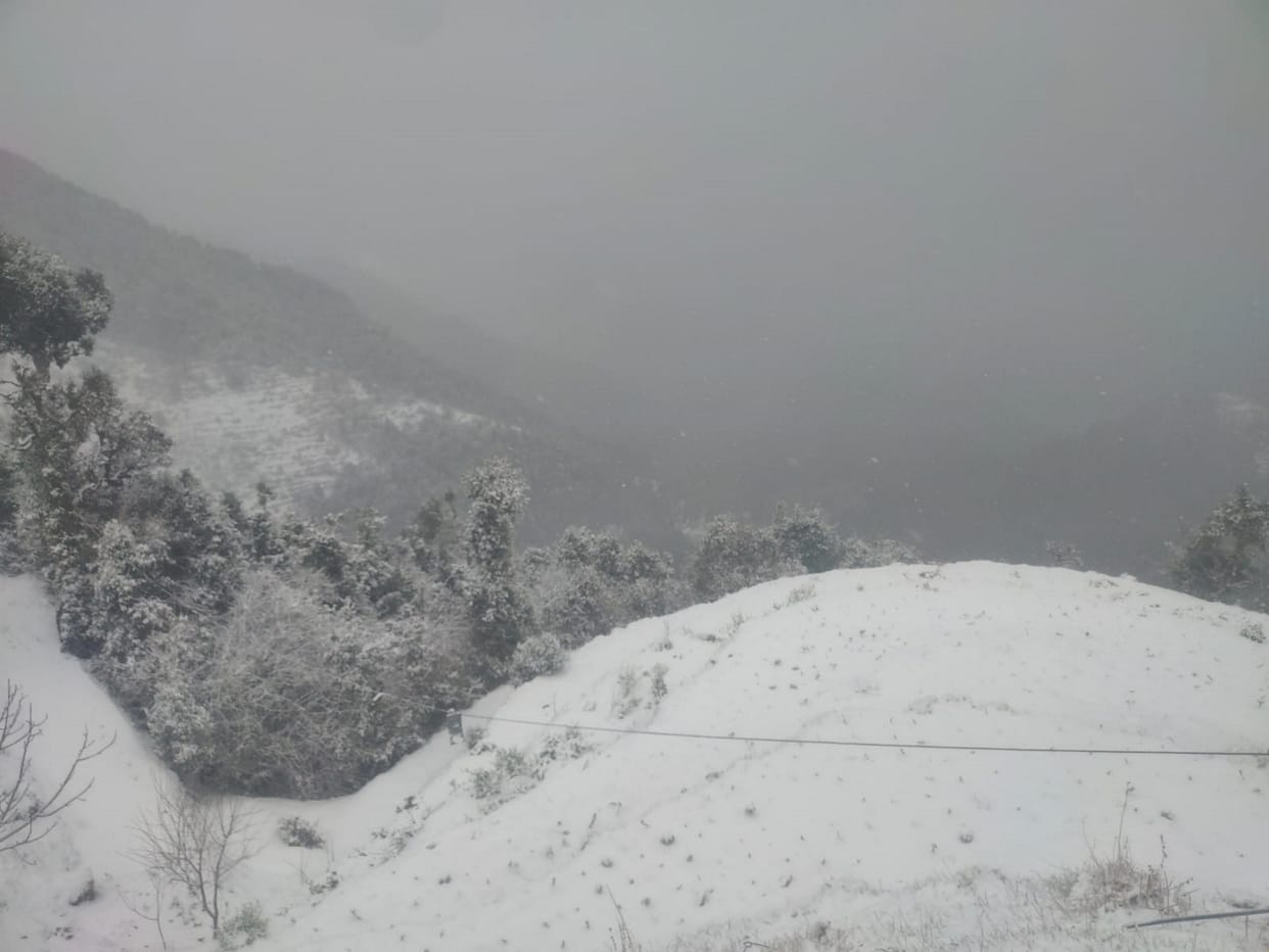 uttarakhand weather update: weather changed again, clouds covered most areas, snowfall on the mountains