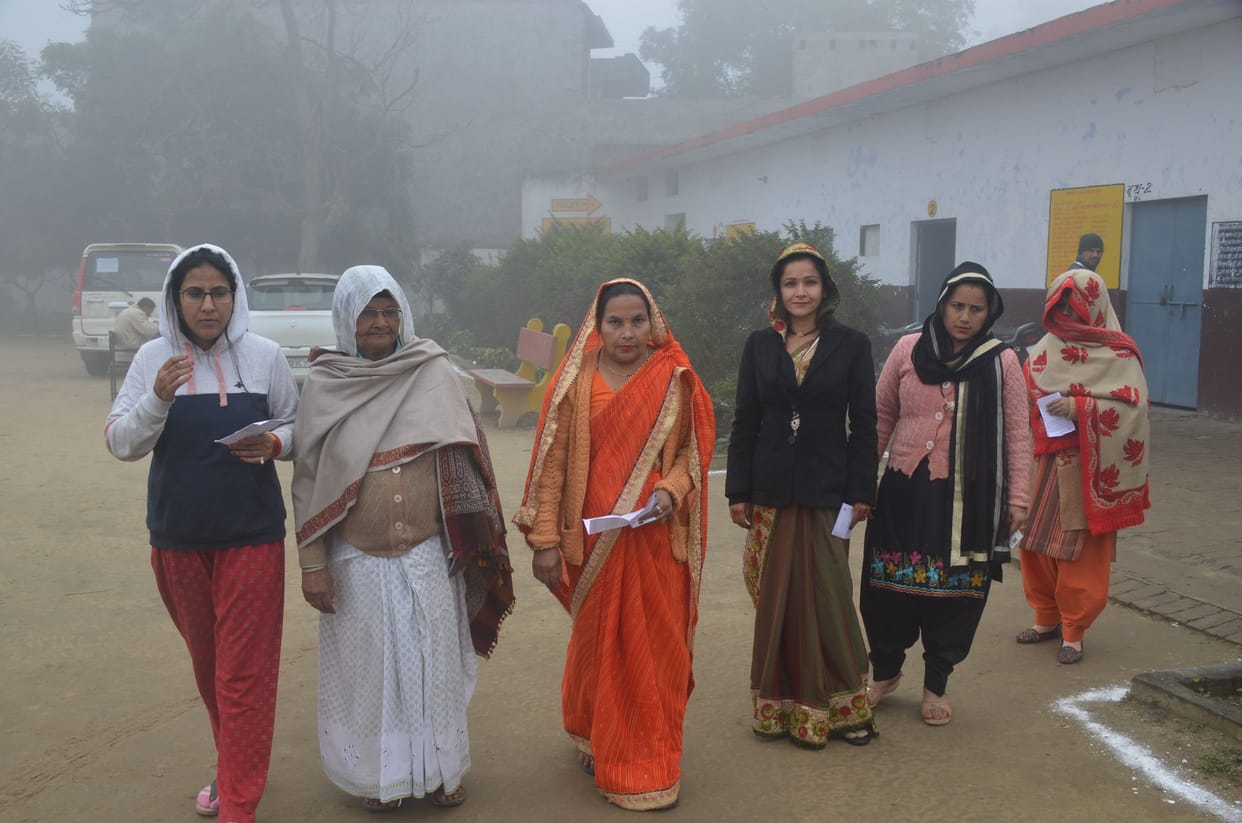 Fog in the morning stopped the pace of voting