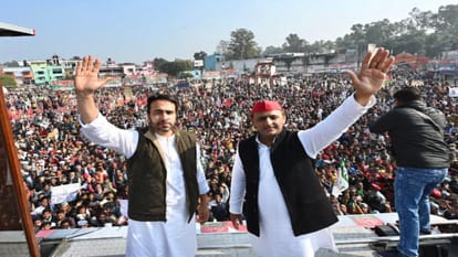 UP Election 2022 : PM Modi-CM Yogi and Akhilesh and Jayant targeted each other in a public meeting in Saharanpur and Bijnor