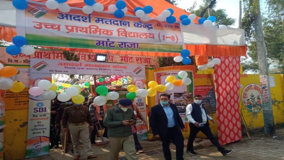 UP Election 2022 Phase 1 Voting groom casts his vote after marriage in Mathura