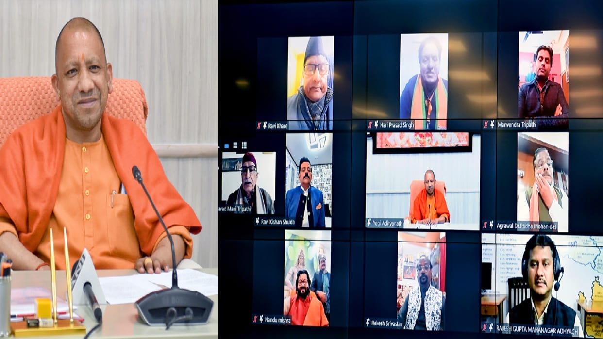 CM interacted with artists and members of organizations of Gorakhpur