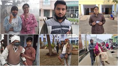 UP Election 2022 voting agra mathura youths voters casts his vote