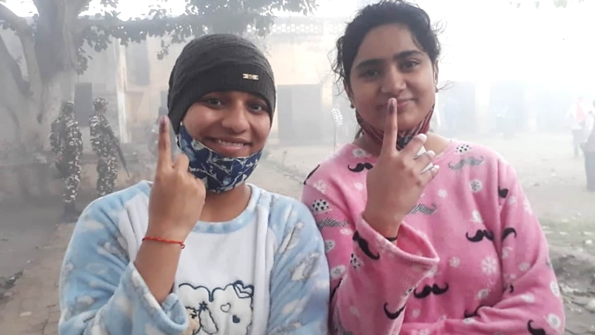 UP Election 2022 voting agra mathura youths voters casts his vote