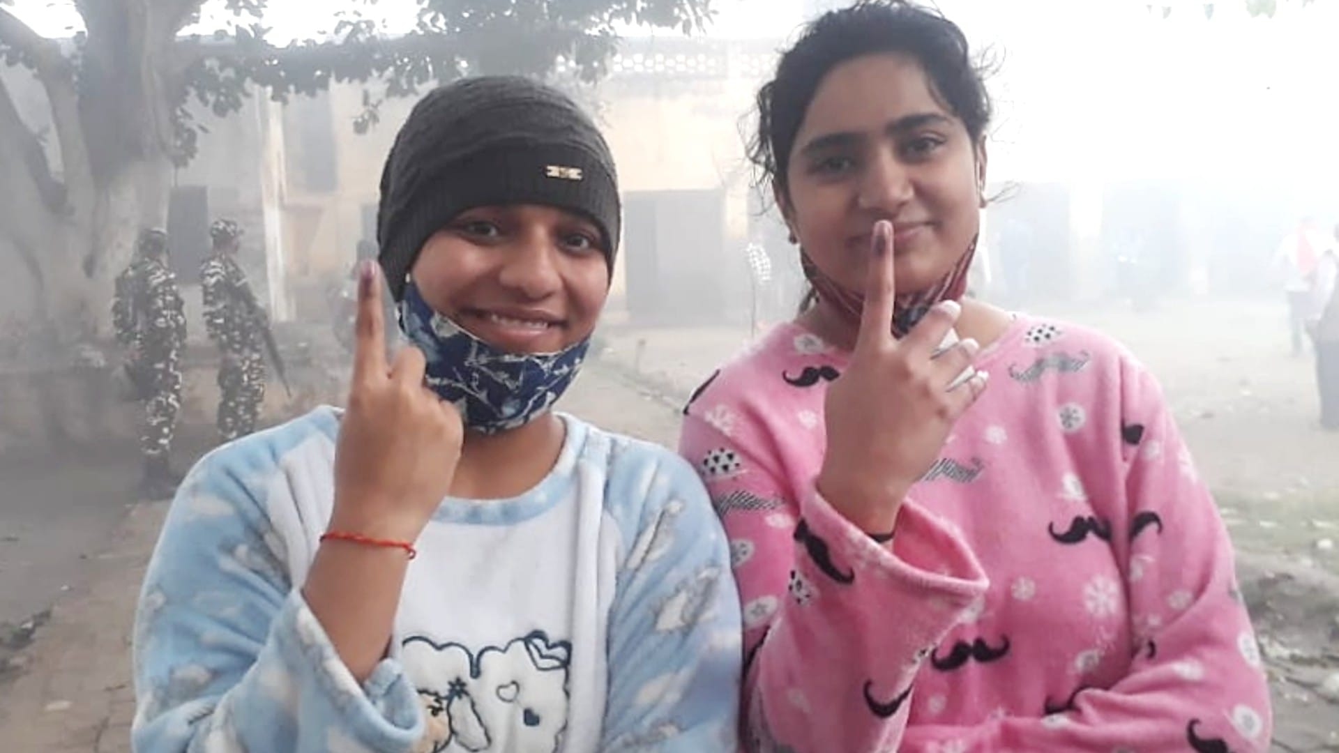 UP Election 2022 voting agra mathura youths voters casts his vote