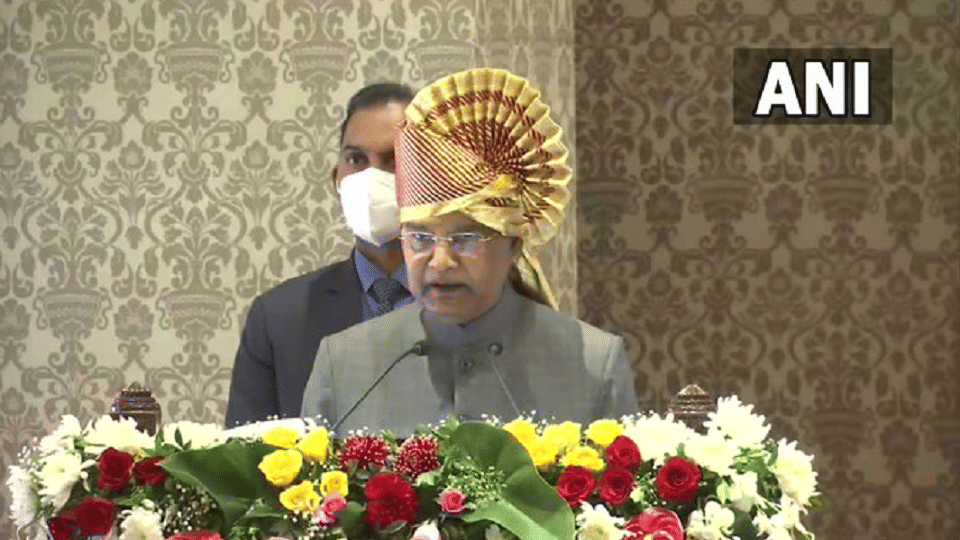 President Ram Nath Kovind inaugurates the new Durbar Hall at Raj Bhavan, Mumbai