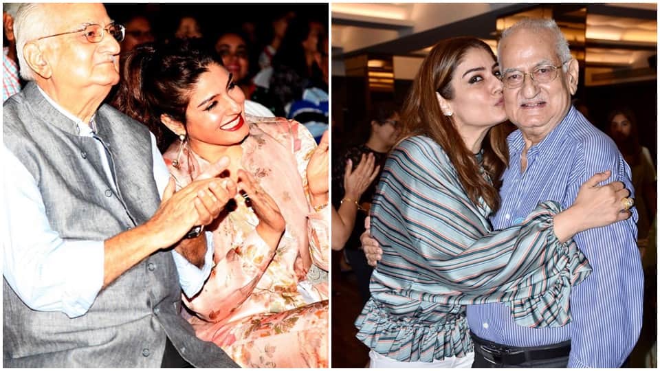 Raveena Tandon performed father ravi tandon funeral rituals photos went viral on internet