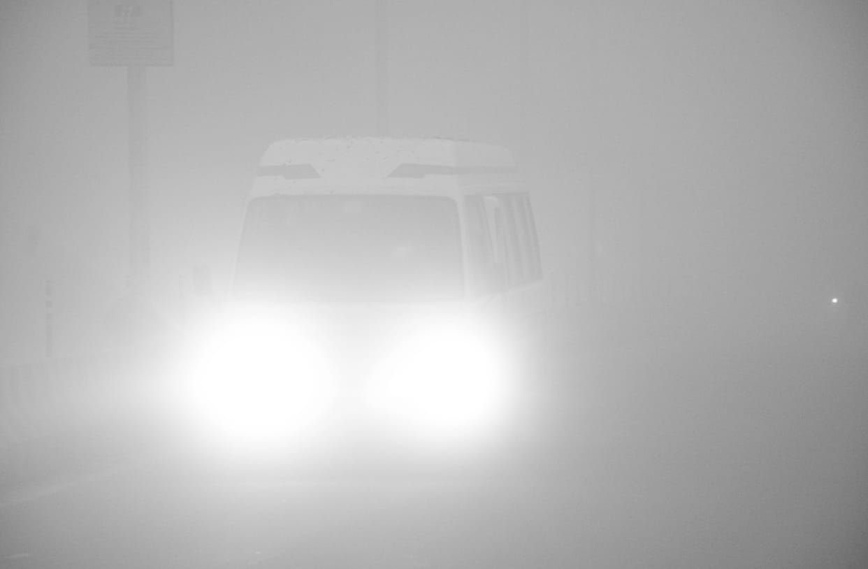 Cold Wave dense fog in aligarh
