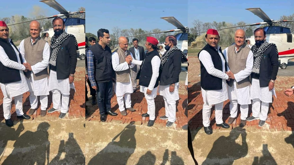UP Election 2022 congress gets shock three days before second phase election amroha candidate salim khan joins Samajwadi Party