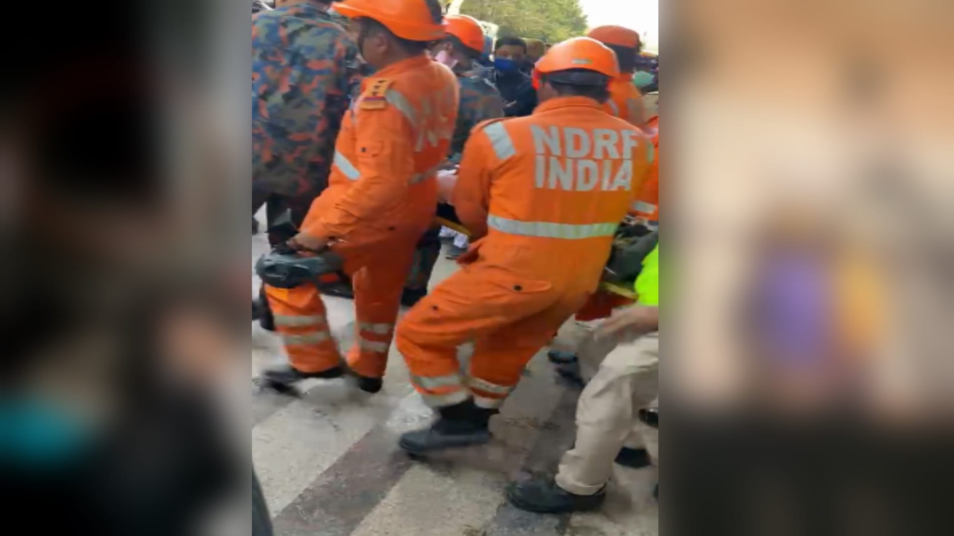 Gurugram chintel paradiso building collapse PMO officer arun srivastava rescued after more than 16 hours his wife lying dead beside him
