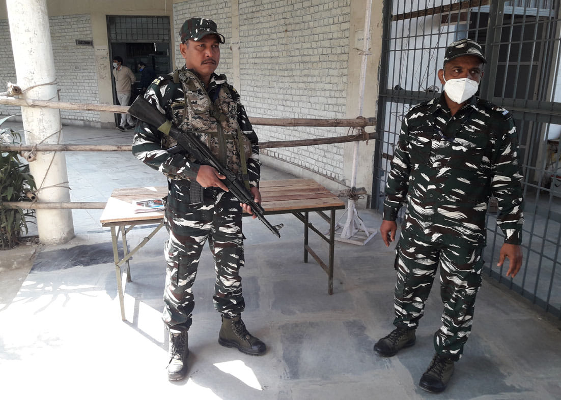 EVMs kept under strict guard