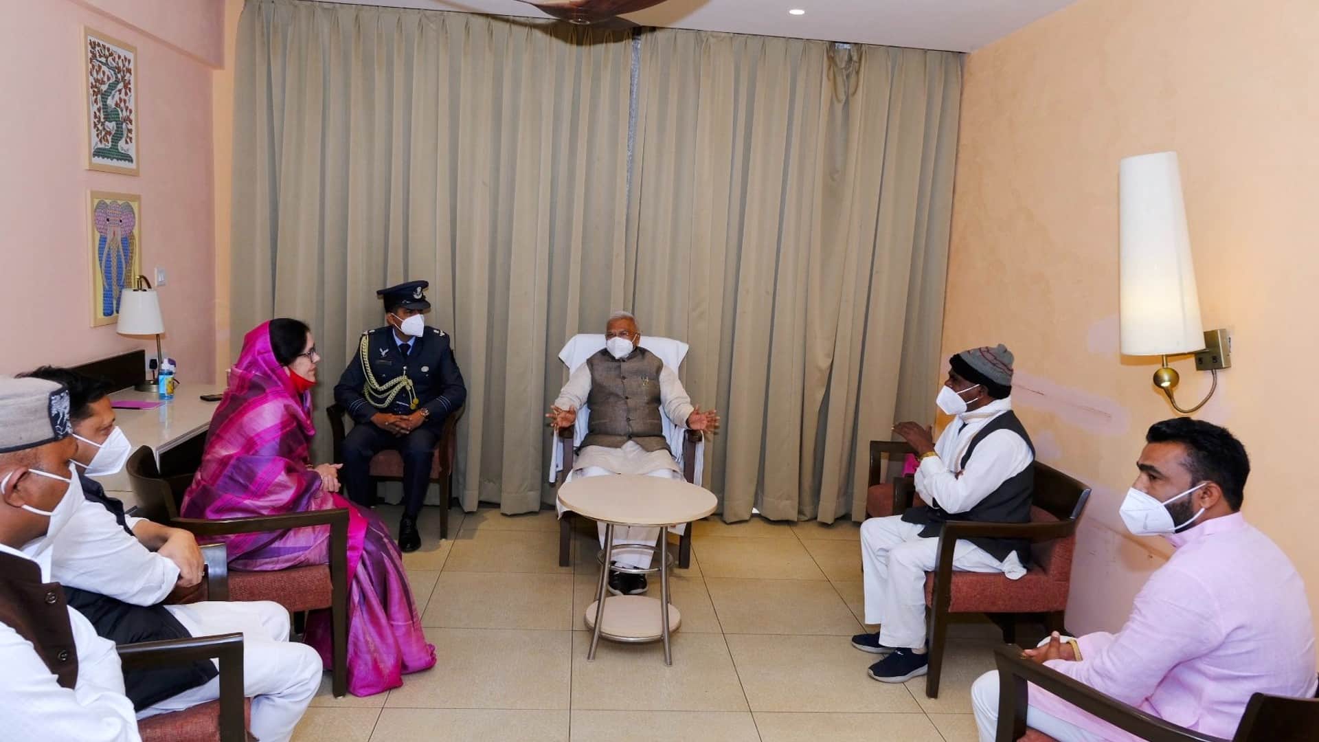 Dhar: Governor Mangubhai Patel visited the historic city of Mandu, visited the Jahaz Mahal