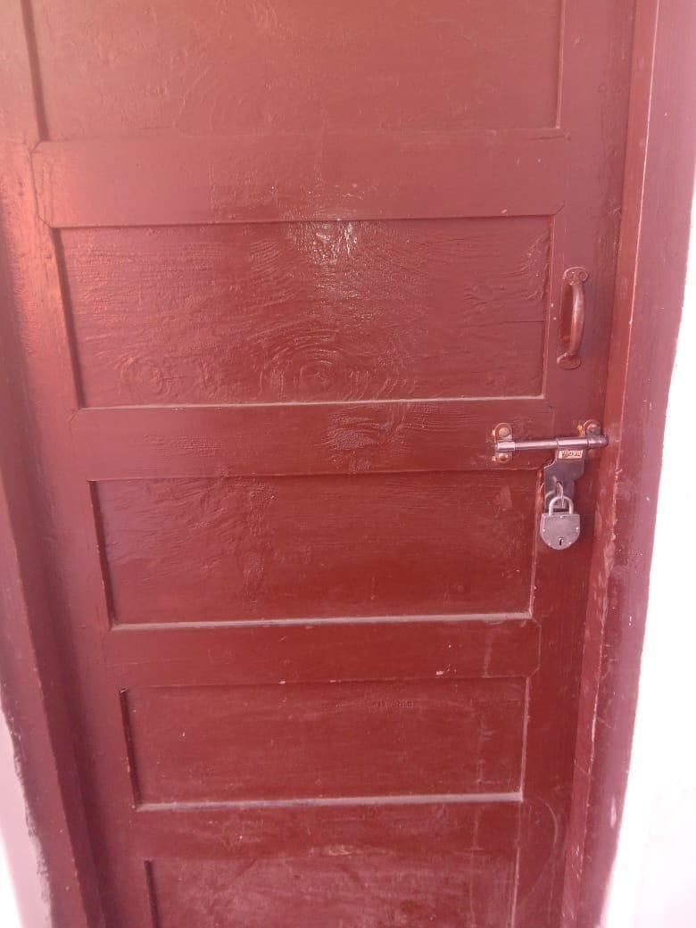The lock hanging on the health sub-centre gate for a year