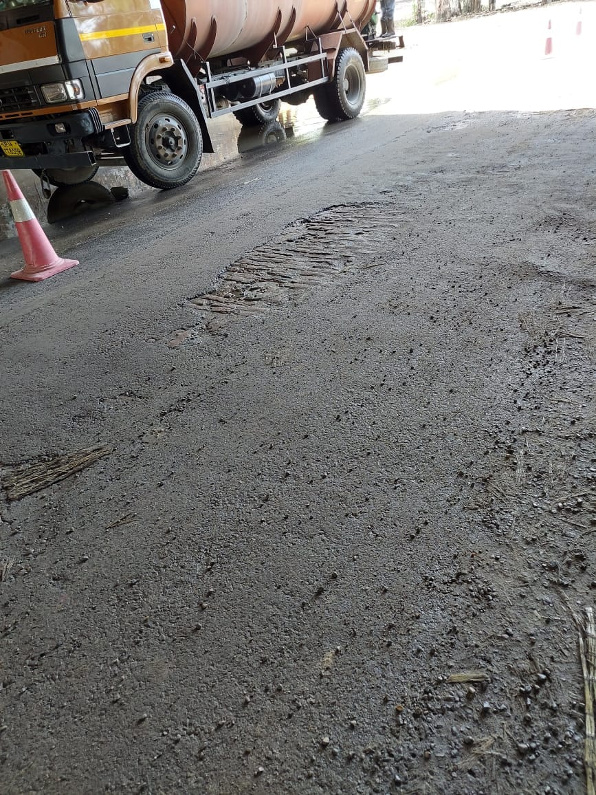 Potholes remained on the roads, trouble for the passers-by