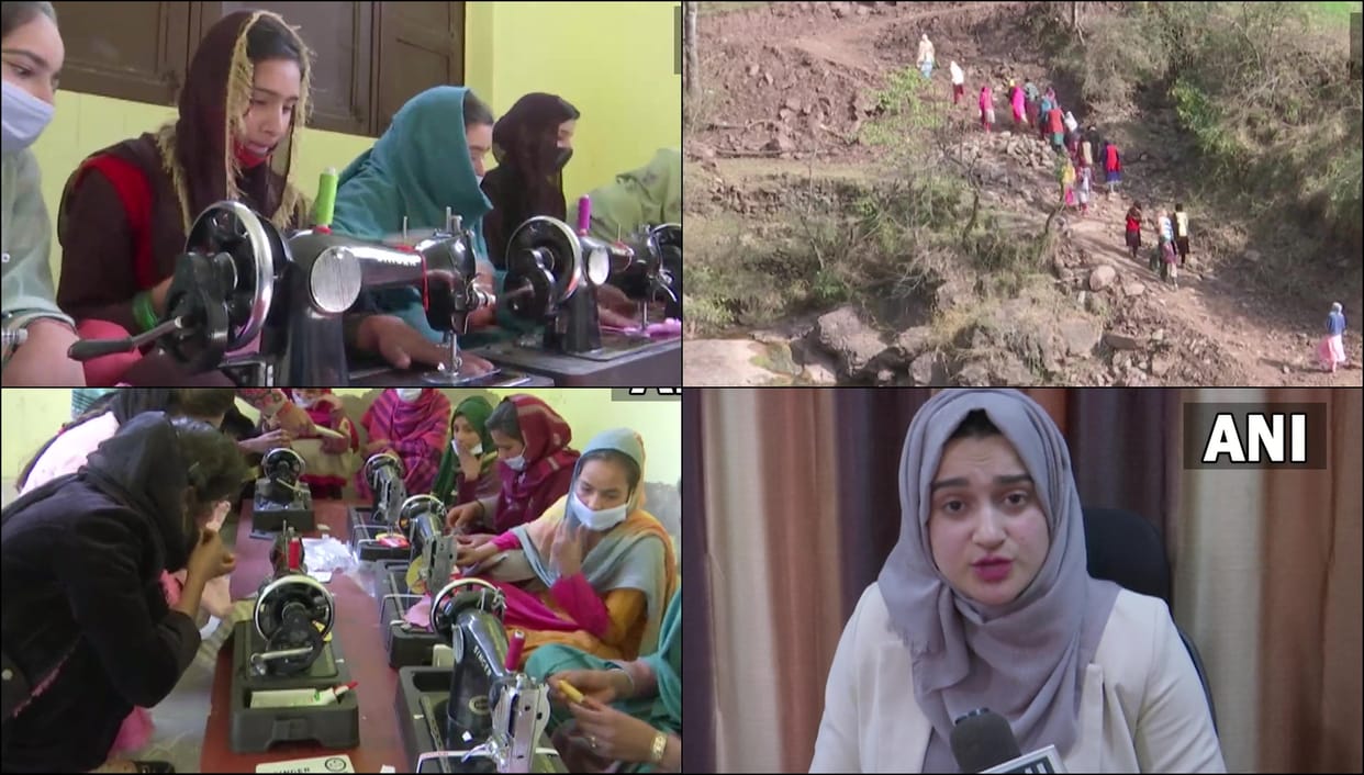 tailoring training centre being run in far-flung areas of Rajouri jammu kashmir