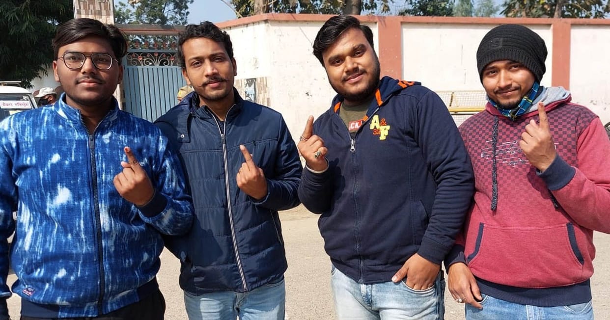 The enthusiasm shown in the youth, votes were cast in the festival of democracy