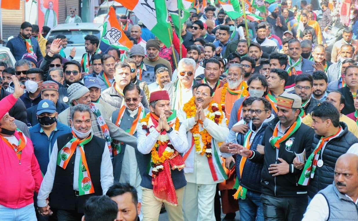Congress did a road show in favor of Jayendra Ramola